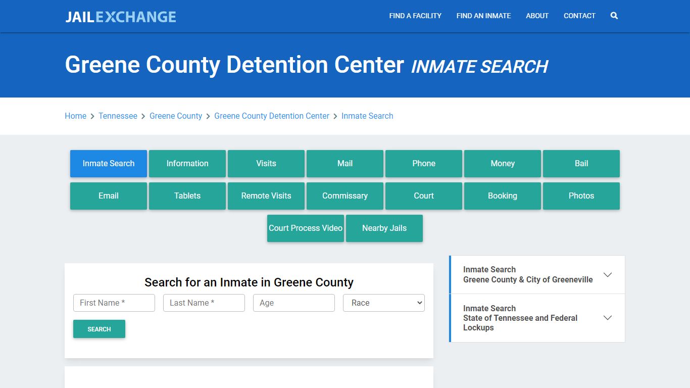 Greene County Detention Center Inmate Search - Jail Exchange
