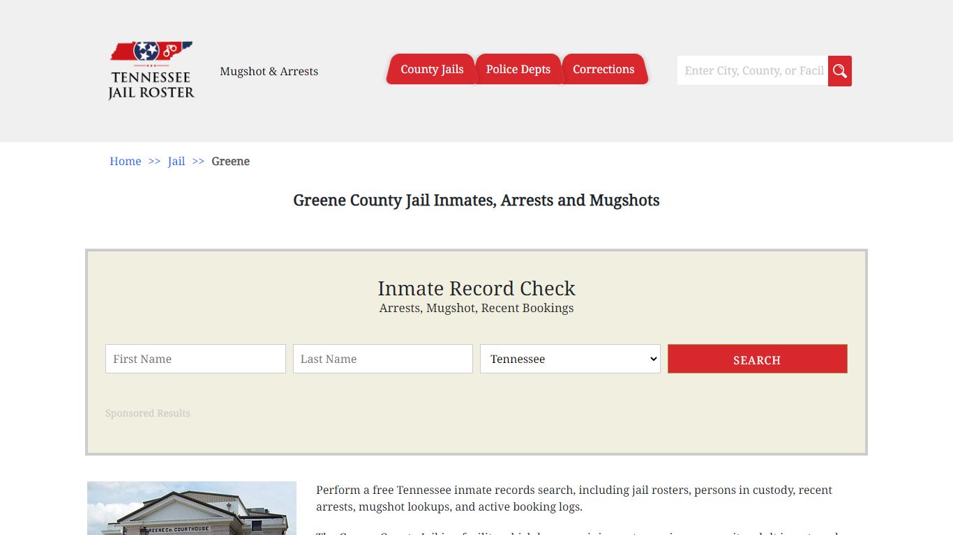 Greene County Jail Inmates, Arrests and Mugshots