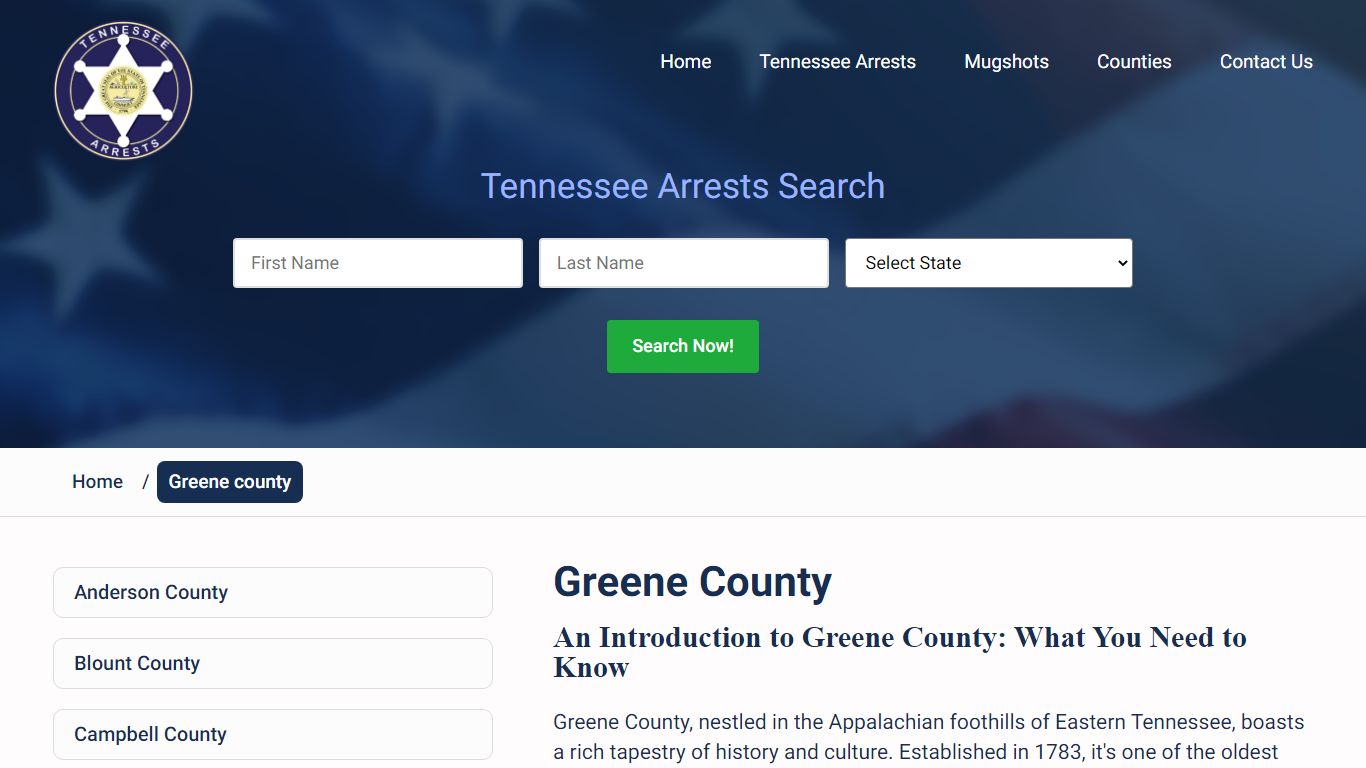 Greene county - Tennessee Arrests